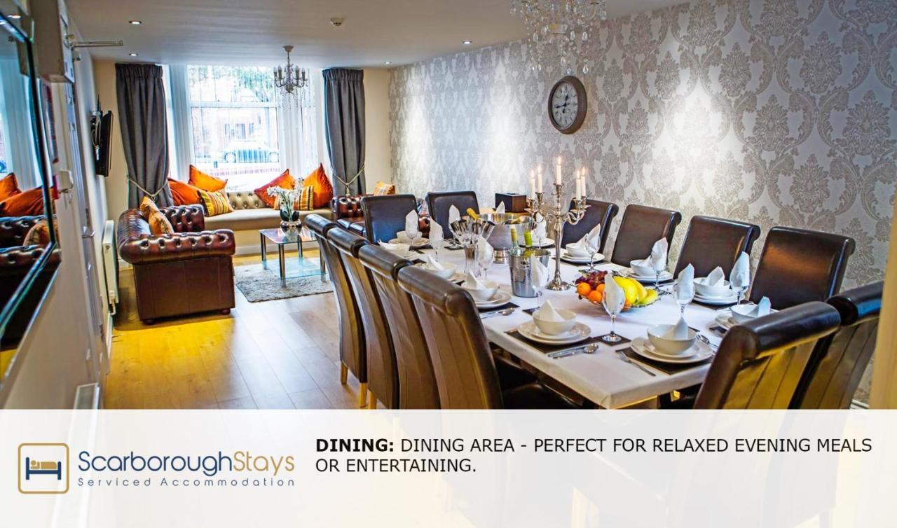 Scarborough Stays - Luxury Townhouse Ideal For Large Groups - Hot Tub Eksteriør billede